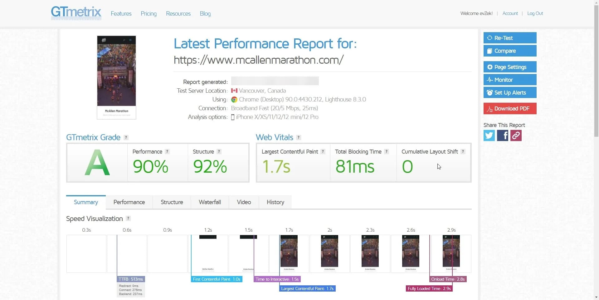 McAllen Marathon Speedtest Mobile Version
