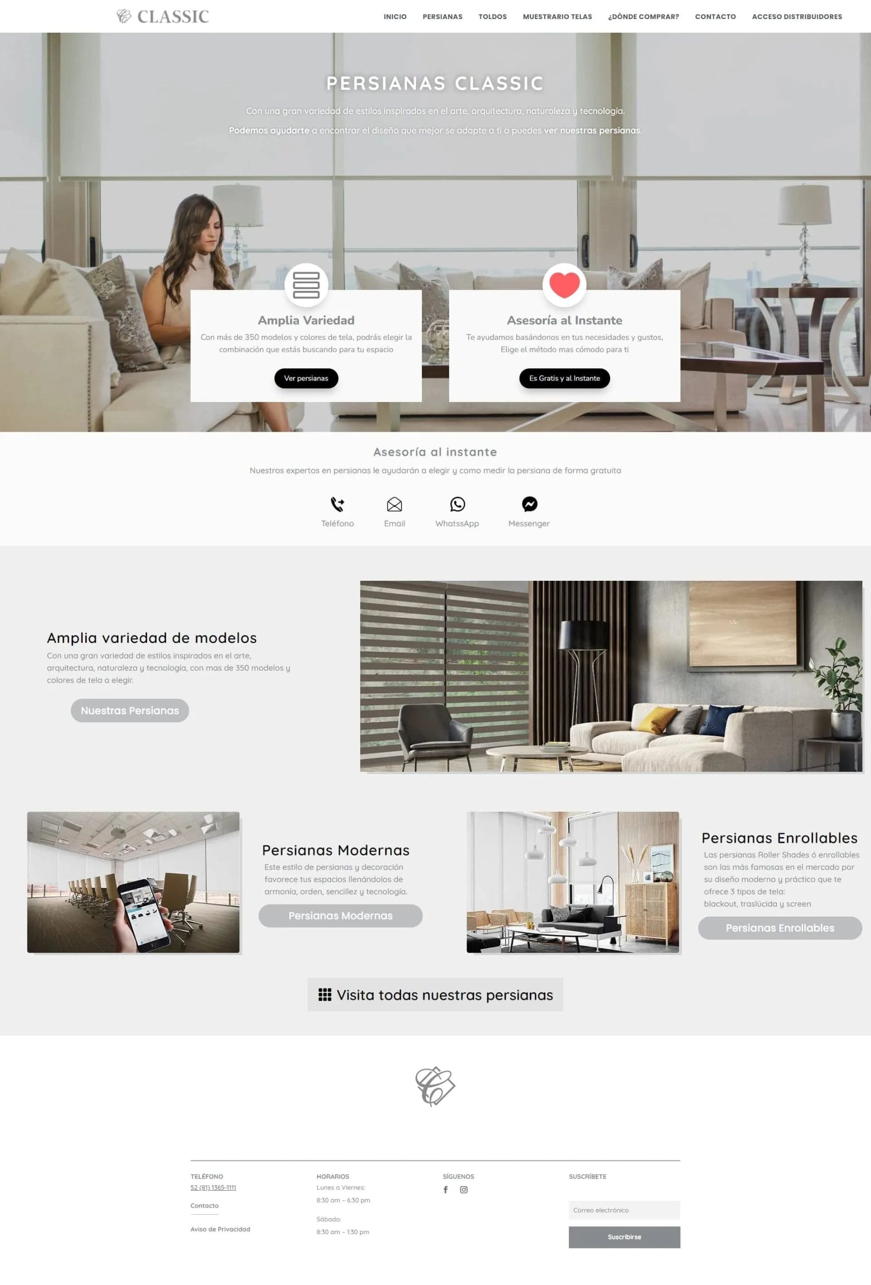 PERSIANAS CLASSIC Version Desktop