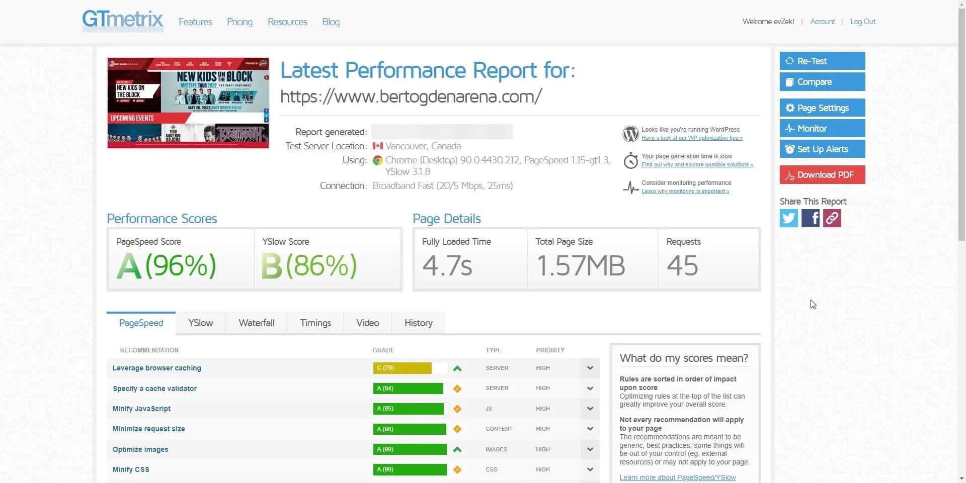 Bert Ogden Arena Speedtes Desktop Version