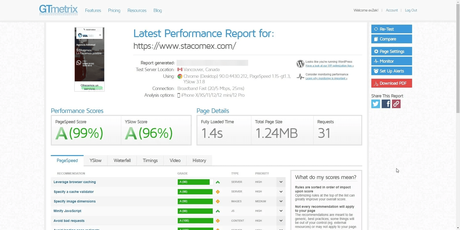 Speedtest Stacomex Mobile