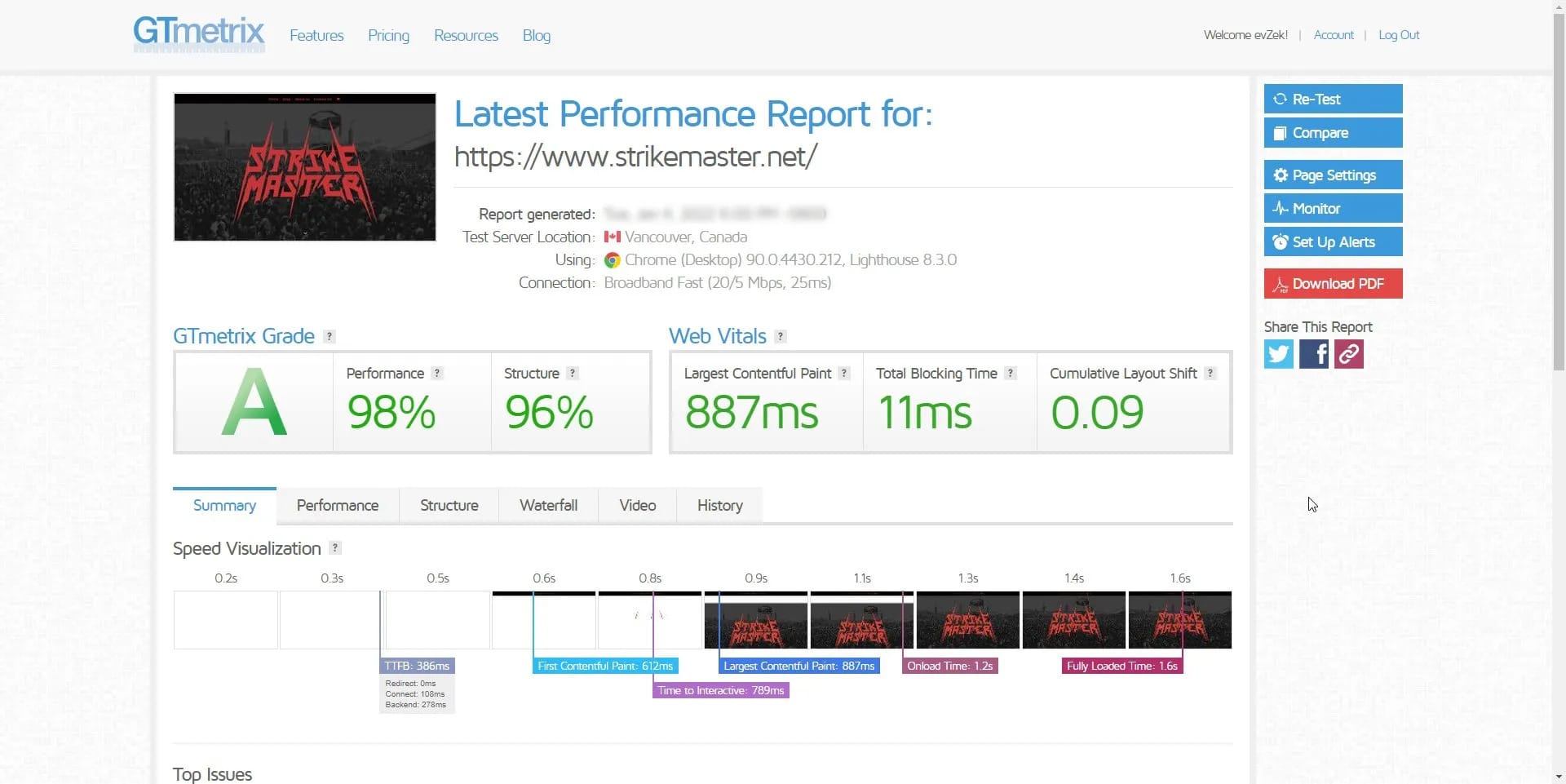 Strikermaster Speedtest Desktop Version